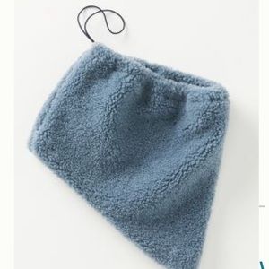 Anthropologie Blue Sherpa Snood